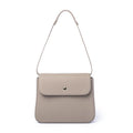 Grey Top Grain Cow Leather Underarm Handbag | Handbag | Shoulder Handbag