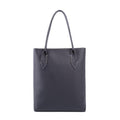 Bamboo Black Top Grain Cow Leather Tote Handbag | Shoulder Handbag