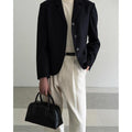 Pillow Handbag | Top Handle Handbag In Leather Black