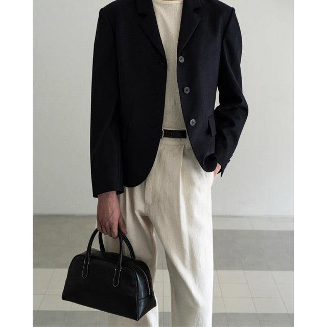 Pillow Handbag | Top Handle Handbag In Leather Black