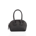 Black Top Grain Cow Leather Semi Handmade Mini Shell Handbag | Clutch Handbag | Handbag | Crossbody Bag Handbag