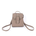 Alunna Style Mini Commuter Luxury Backpack | Handbag | Crossbody Bag Handbag In Leather Grey