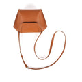 Brown Top Grain Cow Leather Single Shoulder Slant Mini Handbag