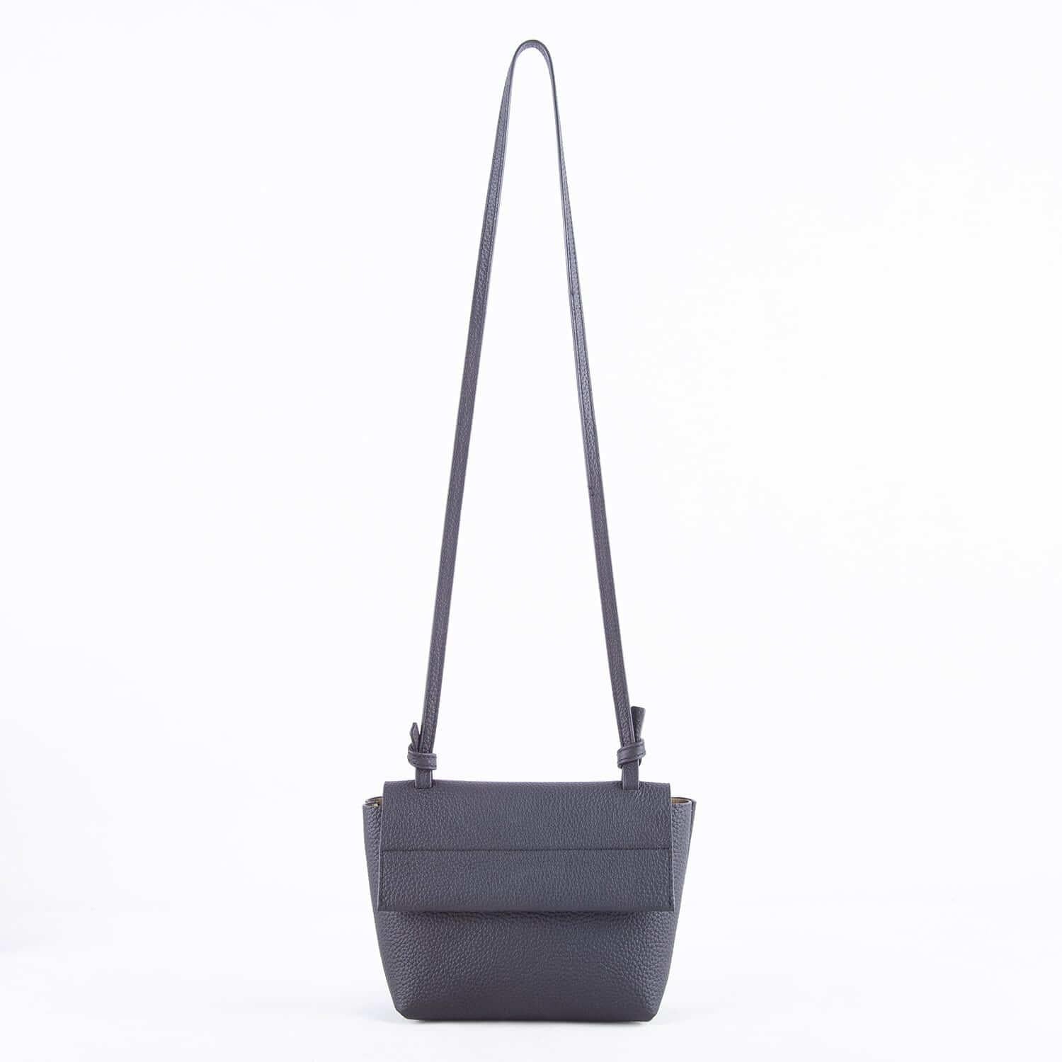 Soft Top Grain Cow Leather Acne Style Mini Shoulder Handbag | Crossbody Bag Handbag